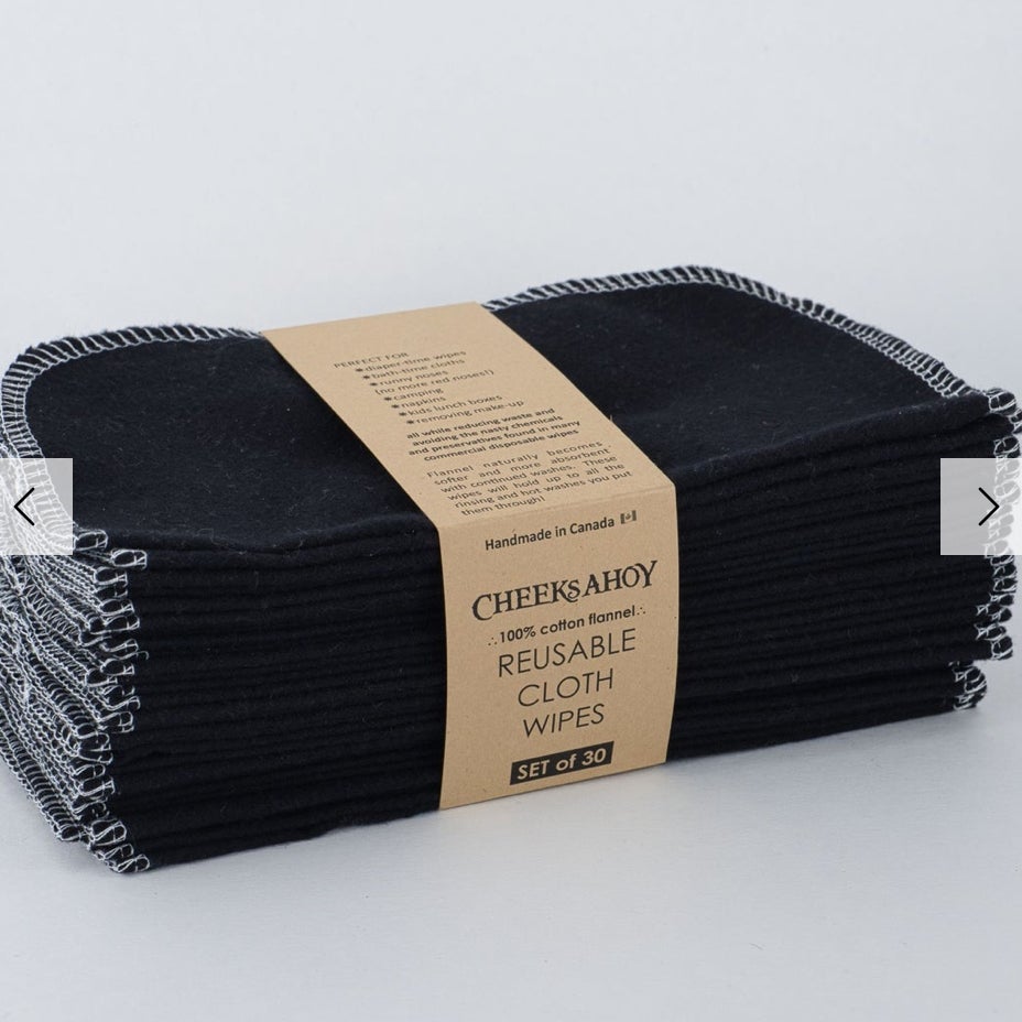 Reusable Cloth Wipes (Set of 30) - Cheeks Ahoy