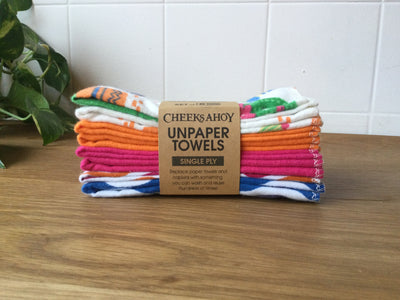 Reusable Non Paper Towels (Set Of 8 With No Roll) - Cheeks Ahoy