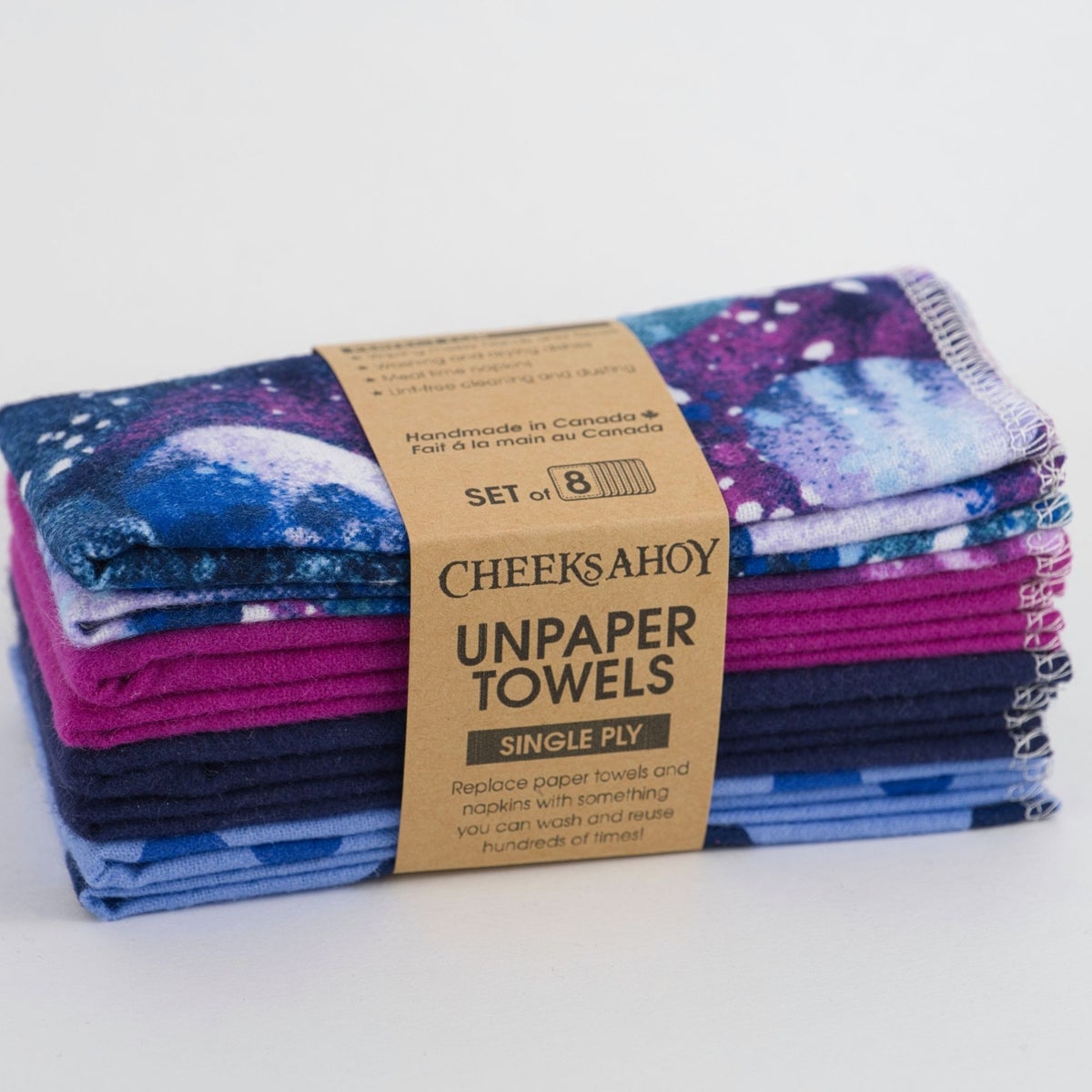 Reusable Non Paper Towels (Set Of 8 With No Roll) - Cheeks Ahoy