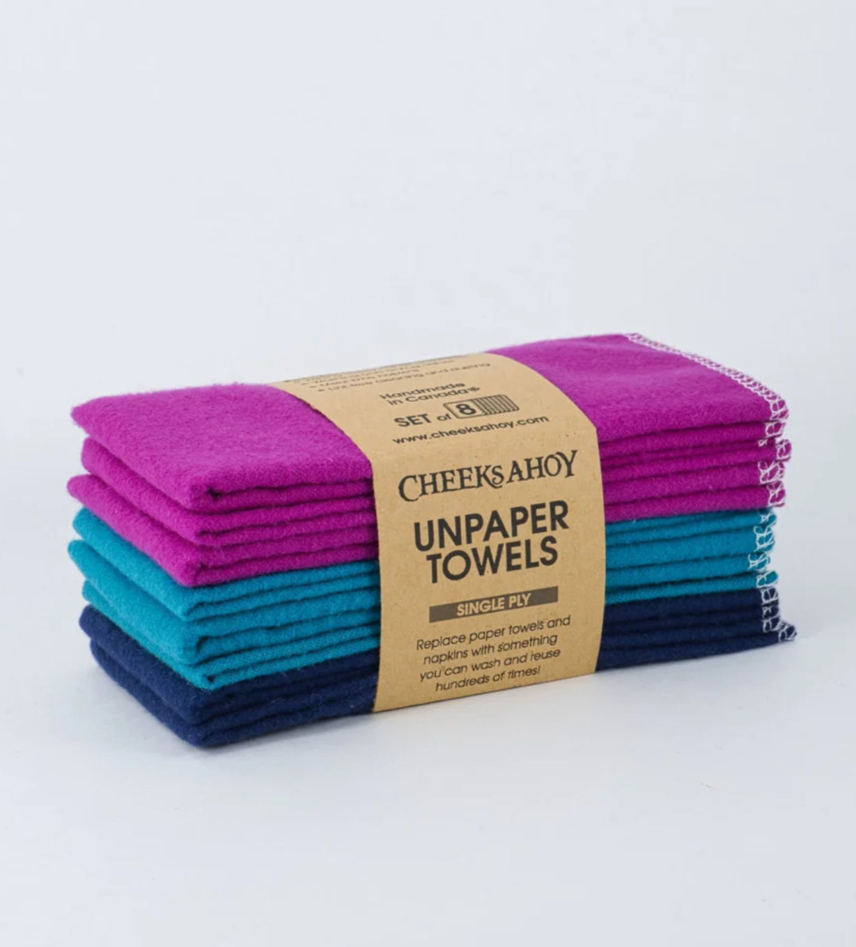 Reusable Non Paper Towels (Set Of 8 With No Roll) - Cheeks Ahoy
