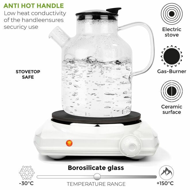 Glass Teapot & Kettle 74oz - Tealyra