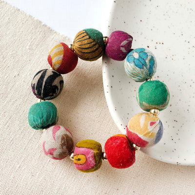 Kantha Bauble Bracelet (Large)