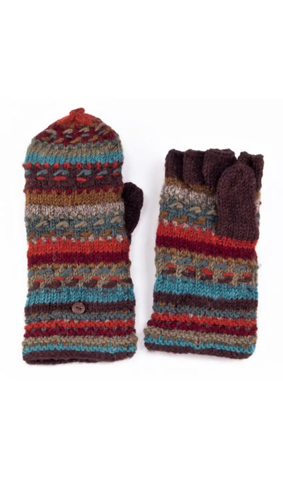 Women’s Wool Knit Finger Mittens