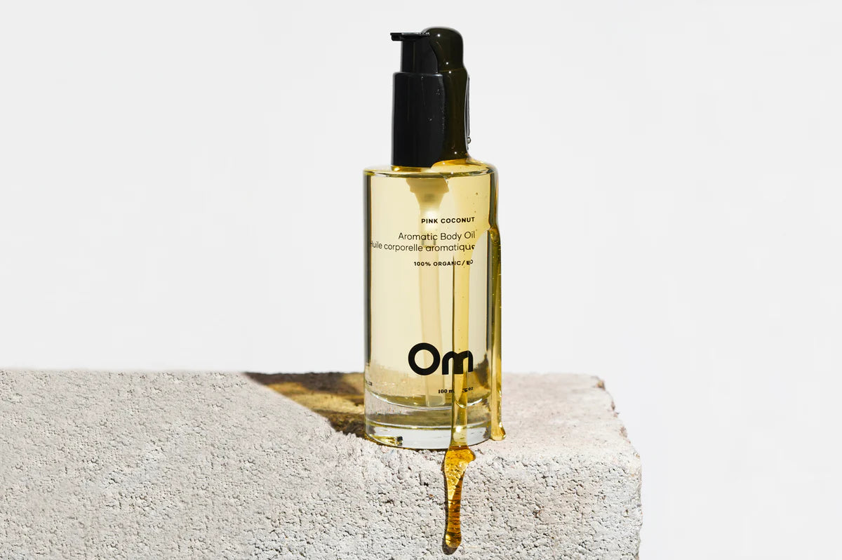 Aromatic Body Oil: Pink Coconut | or | Wild Plumb + Cypress - Om Organics