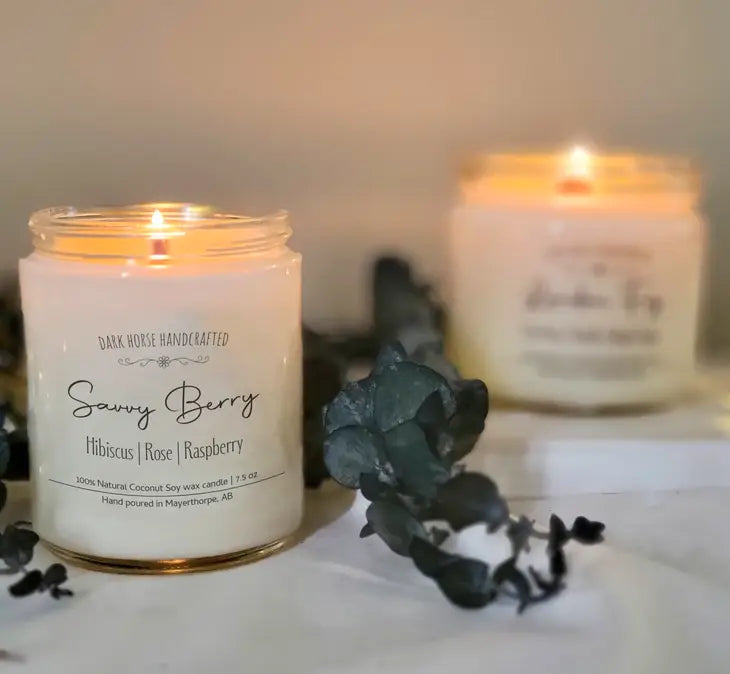 Savvy Berry- 100% Natural Coconut Soy Candle - Dark Horse Handcrafted