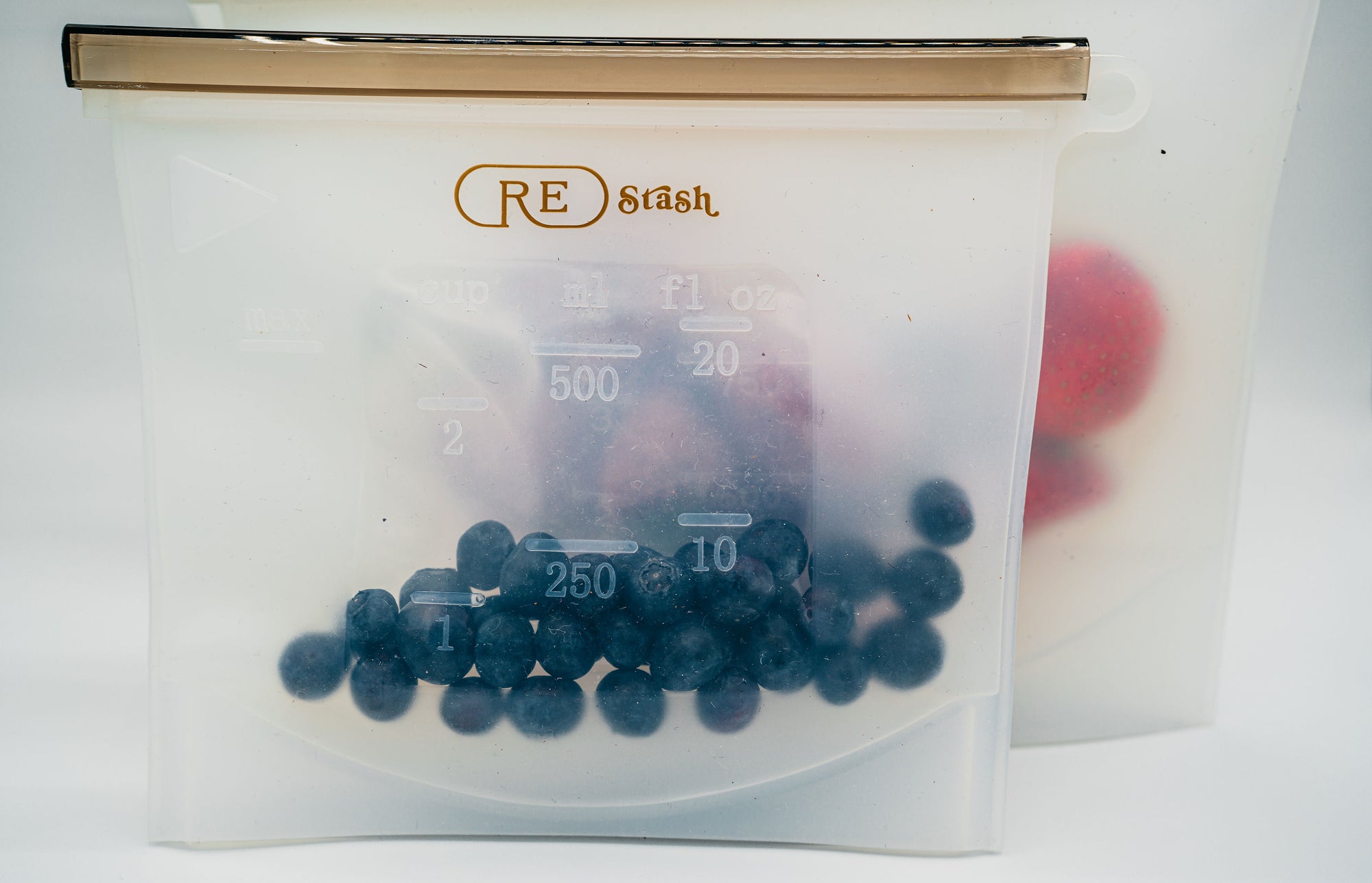 two restash reusable silicone bags